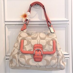 🧡 Coach Campbell Signature Hobo Shoulder Bag